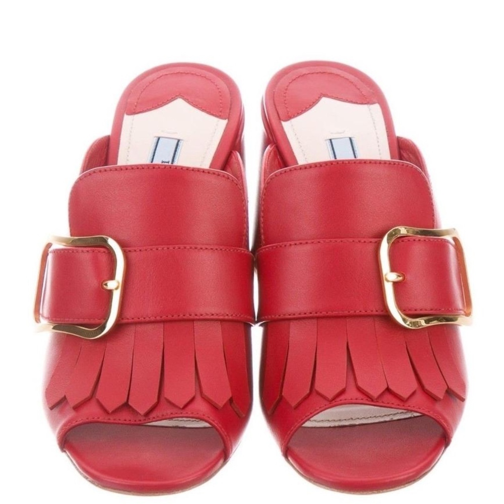 BRAND NEW Prada leather mules - Picture 2 of 6